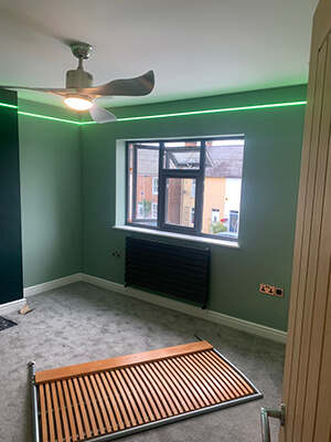 Bright bold wall painting